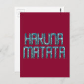 Hakuna Matata 3D Art Print Postkarte (Vorne/Hinten)