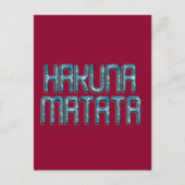 Hakuna Matata 3D Art Print Postkarte (Vorderseite)