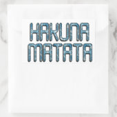 Hakuna Matata 3D Art Print Rechteckiger Aufkleber (Tasche)