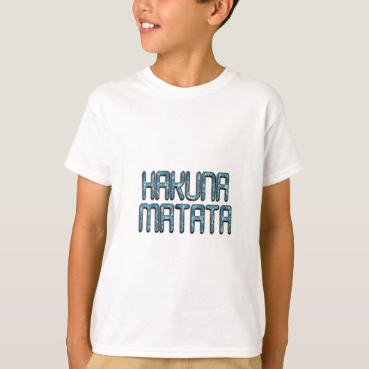 Hakuna Matata 3D Art Print T-Shirt (Vorderseite)