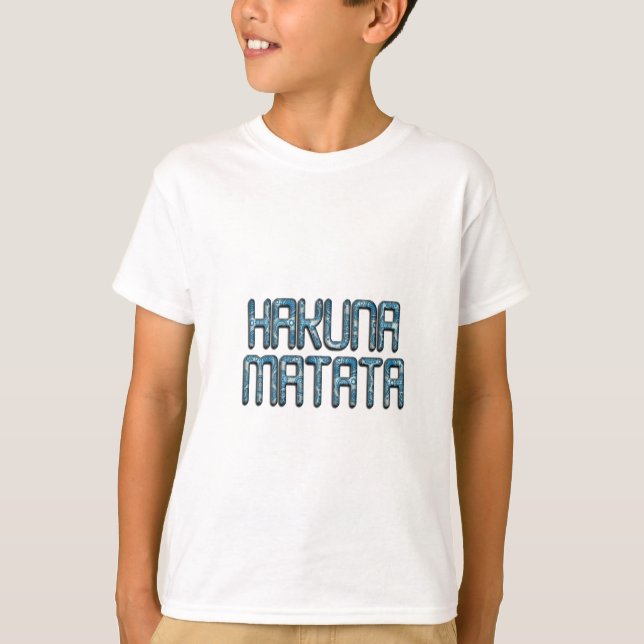 Hakuna Matata 3D Art Print T-Shirt (Vorderseite)