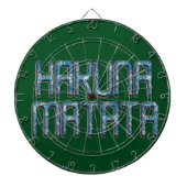 Hakuna Matata 3D-Kunstposter Dartscheibe (vorne)