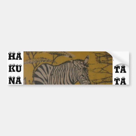 Hakuna Matata African Safari Customize Image Autoaufkleber (Vorne)