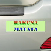 Hakuna Matata/afrikanische Phrase für "keine Autoaufkleber (Auf Auto)