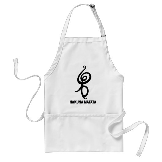 Hakuna Matata - afrikanisches Symbol Schürze (Vorne)
