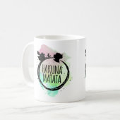 Hakuna Matata Aquarell Kaffeetasse (Vorderseite Links)