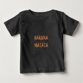 Hakuna Matata - Art des afrikanischen Stammes Baby T-shirt (Vorderseite)