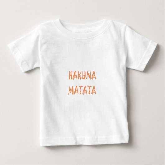 Hakuna Matata - Art des afrikanischen Stammes Baby T-shirt (Vorderseite)