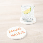 Hakuna Matata - Art des afrikanischen Stammes Getränkeuntersetzer (Seite)