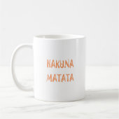 Hakuna Matata - Art des afrikanischen Stammes Kaffeetasse (Links)