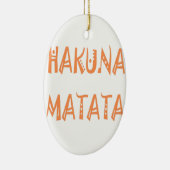 Hakuna Matata - Art des afrikanischen Stammes Keramikornament (Rechts)