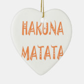 Hakuna Matata - Art des afrikanischen Stammes Keramikornament (Rechts)
