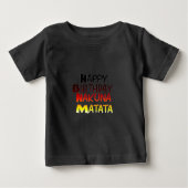 Hakuna Matata Art Print Baby T-shirt (Vorderseite)