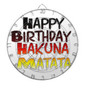 Hakuna Matata Art Print Dartscheibe (vorne)
