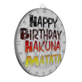 Hakuna Matata Art Print Dartscheibe (Vorderseite Links)