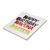 Hakuna Matata Art Print Fliese (Seite)