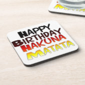 Hakuna Matata Art Print Getränkeuntersetzer (Linke Seite)