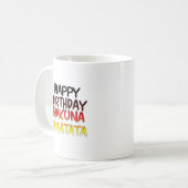 Hakuna Matata Art Print Kaffeetasse (Vorderseite Links)