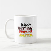 Hakuna Matata Art Print Kaffeetasse (Links)