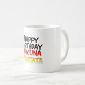 Hakuna Matata Art Print Kaffeetasse (VorderseiteRechts)