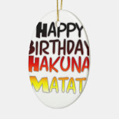 Hakuna Matata Art Print Keramik Ornament (Links)