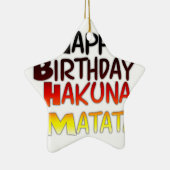 Hakuna Matata Art Print Keramikornament (Rechts)