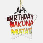 Hakuna Matata Art Print Keramikornament (Links)