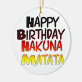 Hakuna Matata Art Print Keramikornament (Links)