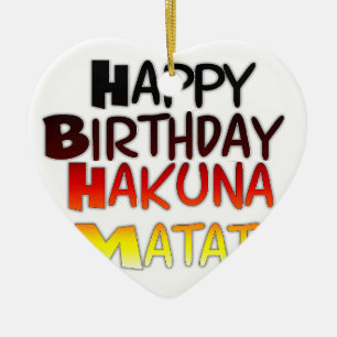 Hakuna Matata Art Print Keramikornament