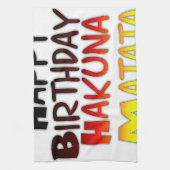 Hakuna Matata Art Print Küchentuch (Vertikal)