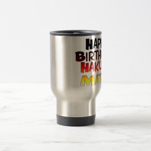 Hakuna Matata Art Print Reisebecher (Mittel)