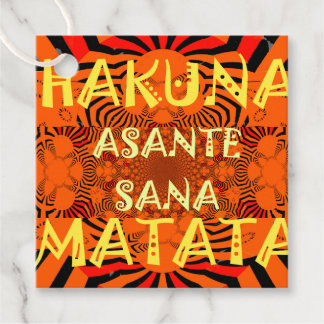 Hakuna Matata Asante Sana: Lebendiger Afrikanische Geschenkanhänger