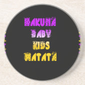 Hakuna Matata Baby and Kids Art Print Getränkeuntersetzer (Vorne)