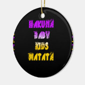 Hakuna Matata Baby and Kids Art Print Ornament (Links)