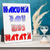 Hakuna Matata Baby & Kids: Französisches Farbdesig Fotoplatte (Seite)