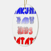 Hakuna Matata Baby & Kids: Französisches Farbdesig Keramik Ornament (Links)