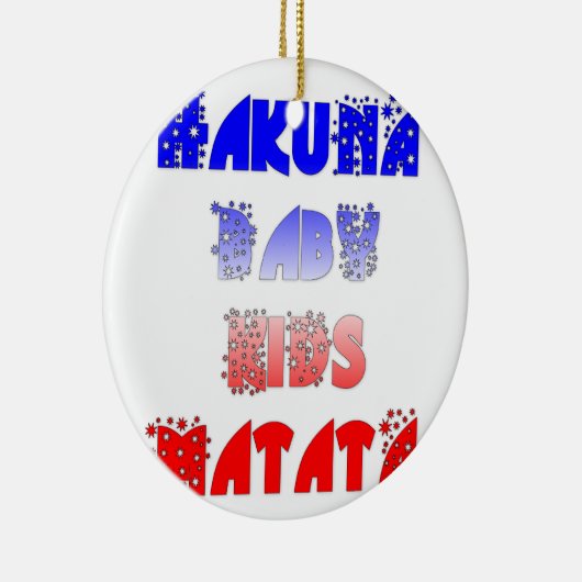 Hakuna Matata Baby & Kids: Französisches Farbdesig Keramikornament (Rechts)