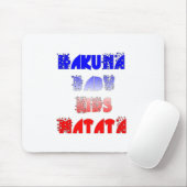 Hakuna Matata Baby & Kids: Französisches Farbdesig Mousepad (Mit Mouse)