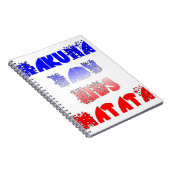 Hakuna Matata Baby & Kids: Französisches Farbdesig Notizblock (Rechte Seite)