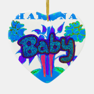 Hakuna Matata Baby Kids: Lebendige Kunst, Blumen & Keramikornament