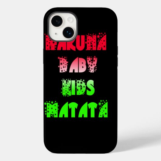 Hakuna Matata Baby Kinder Geschenke phantastische Case-Mate iPhone Hülle (Rückseite)