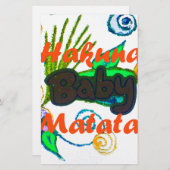 Hakuna Matata Baby.png Briefpapier (Vorne/Hinten)