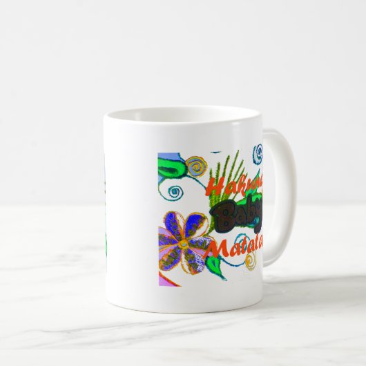 Hakuna Matata Baby.png Kaffeetasse (VorderseiteRechts)