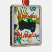 Hakuna Matata Baby.png Silbernes Ornament (Rechts)