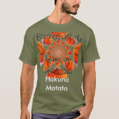 Hakuna Matata Basic Komfortabler Basketball-T - Sh T-Shirt (Vorderseite)