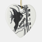 Hakuna Matata Big Little Fish.png Keramik Ornament (Rechts)