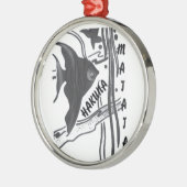 Hakuna Matata Big Little Fish.png Silbernes Ornament (Links)