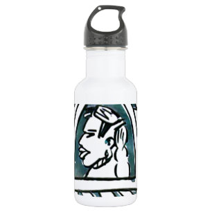 Hakuna Matata Blaue Dreiecksform.png Edelstahlflasche