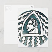 Hakuna Matata Blue Triangle Style.png Postkarte (Vorne/Hinten)