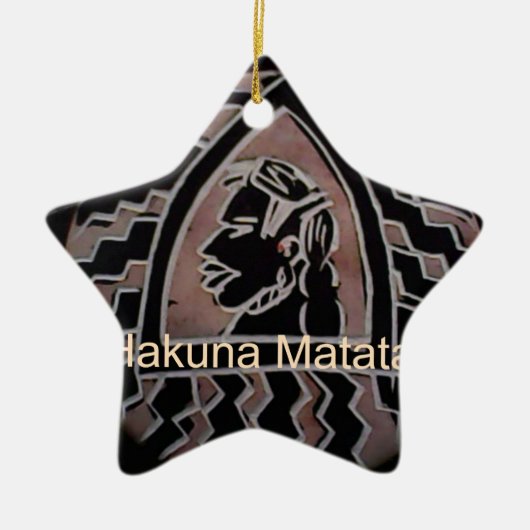 Hakuna Matata Bongo Flavor. Keramikornament (Vorne)